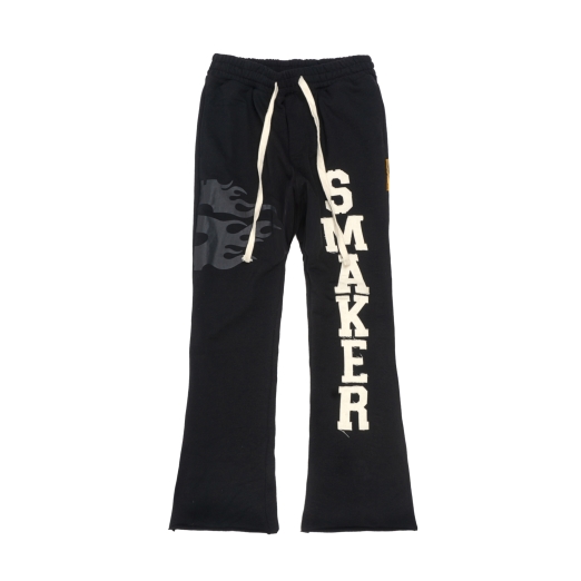 PATCH LOGO SWEAT PANTS IN BLACK