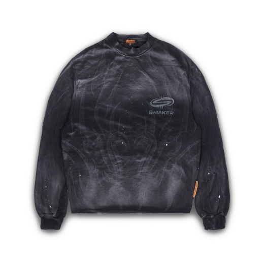 TRIBAL WASHED SWEATER IN GREY