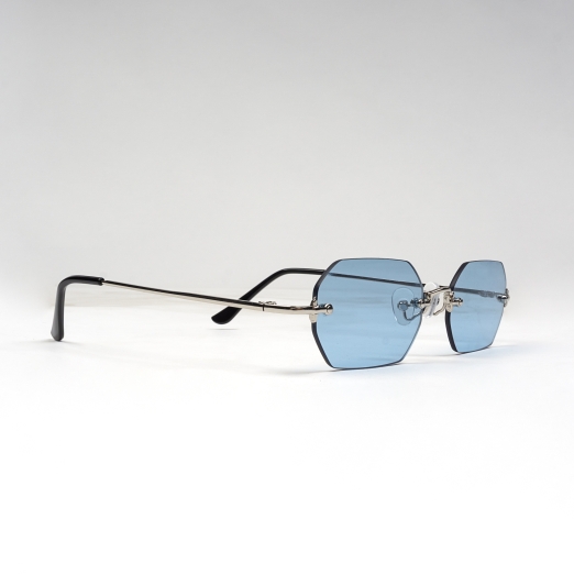 ELLIPSE SUNGLASSES IN LIGHT BLUE