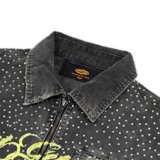 SWAROVKI "DONT GET MAD" WORKWEAR WASHED JACKET