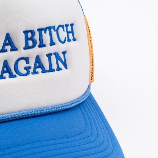 MAKE A BIH PAY AGAIN TRUCK HAT IN BLUE