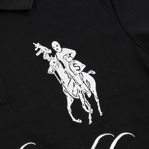 $4L POLO IN BLACK