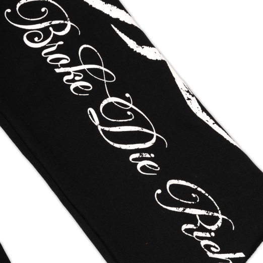 DIE RICH SWEAT PANTS IN BLACK