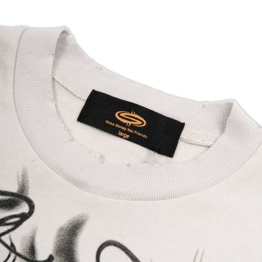 $4L SKULLS SWEATER IN CREAM
