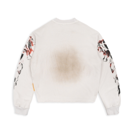 $4L SKULLS SWEATER IN CREAM