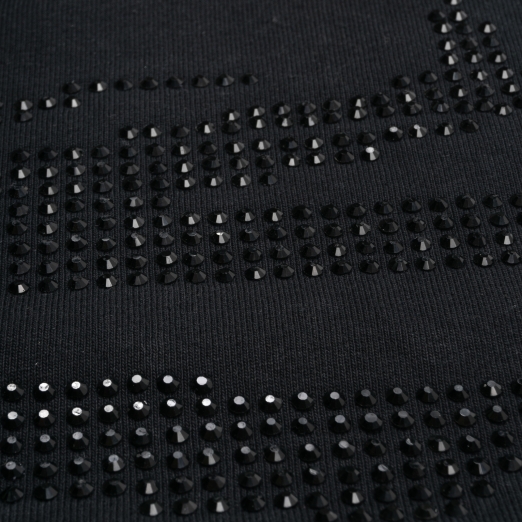BLACK ICED OUT LOGO TEE IN BLACK