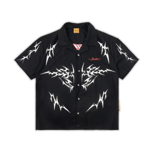 TRIBAL DRAGON SHIRT IN BLACK