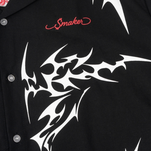 TRIBAL DRAGON SHIRT IN BLACK