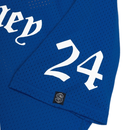 MONEY 24 MESH TEE IN BLUE