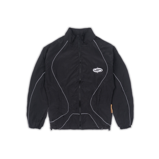 $MAKER NYLON TRACKSUIT JACKET IN BLACK