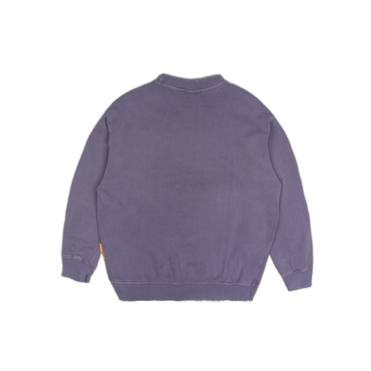 YACHT CLUB WASHED SWEATER IN DARK PURPLE