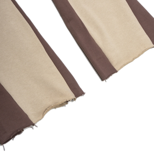 SMAKER FLAME FLARE SWEAT PANTS IN TAN