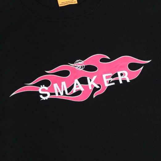 SMAKER PINK TRIBAL FLAME IN BLACK