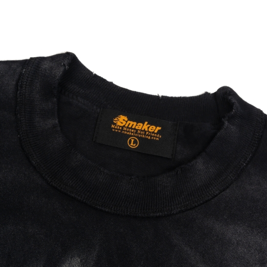 $OE WASHED TEE IN BLACK