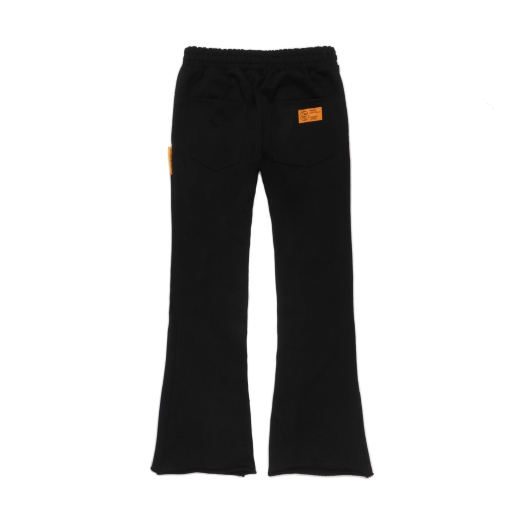 LOGO STRIPES FLARE SWEAT PANTS