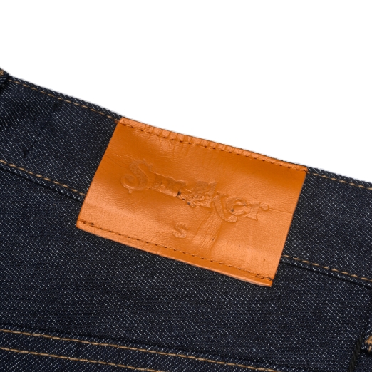LOGO RAW DENIM JEANS