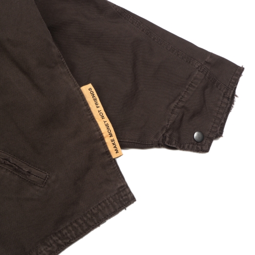 WORKWEAR WASHED JACKET IN DARK BROWN