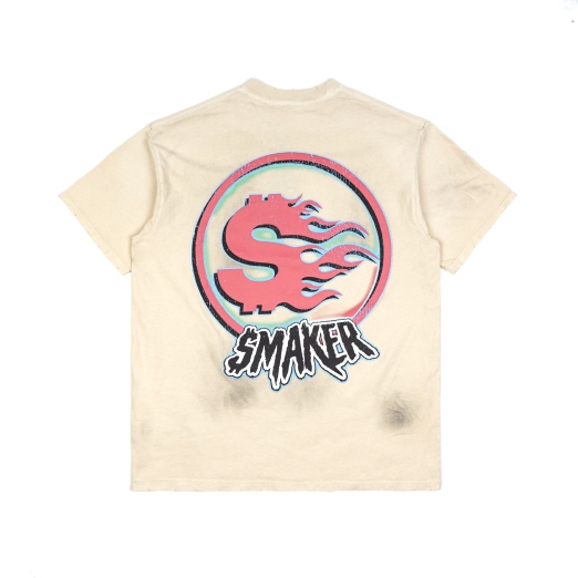 PATH TO RICHES WASHED TEE IN TAN