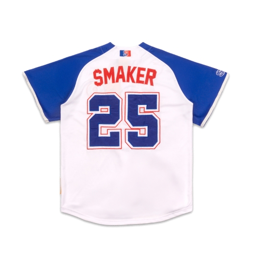 THE $ BASEBALL JERSEY IN WHITE