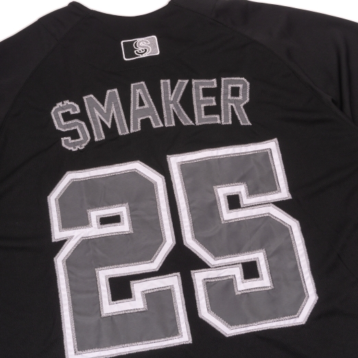 THE $ BASEBALL JERSEY IN BLACK