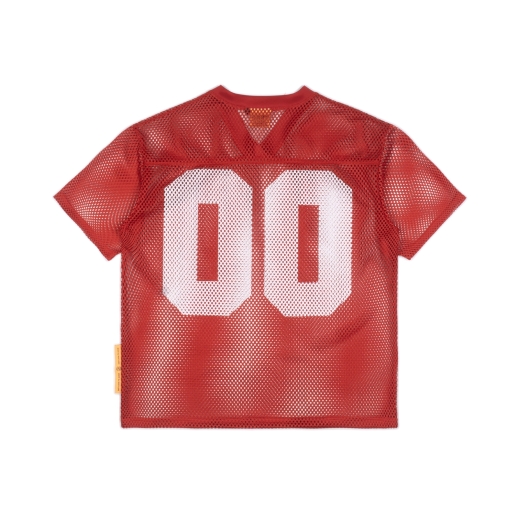 PROPERTY MESH BOXY TEE IN RED