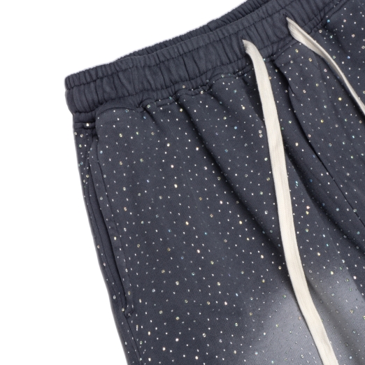 ICED OUT WASHED SWEAT PANTS IN GREY