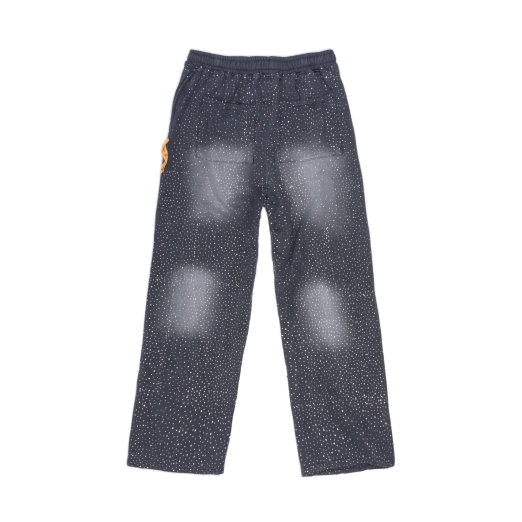 ICED OUT WASHED SWEAT PANTS IN GREY