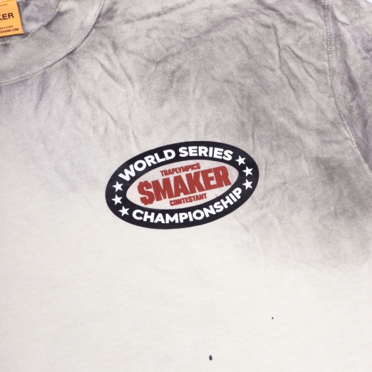 TRAPLYMPIC WASHED TEE IN CREAM