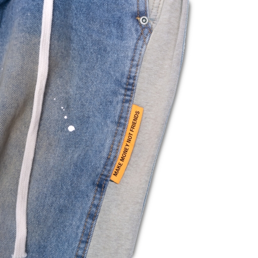 SWEAT PANTS MIX JEANS