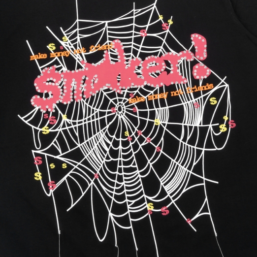 SMAKER SPIDER TEE IN BLACK