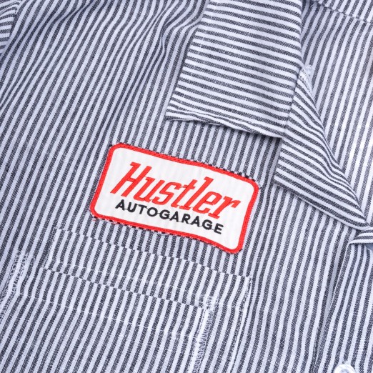 HUSTLER AUTOGARAGE STRIPE SHIRT