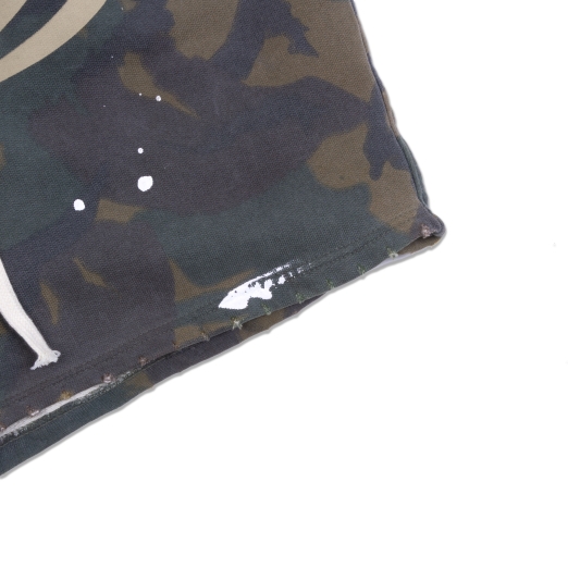 BIG LOGO SWEAT SHORTS IN CAMO