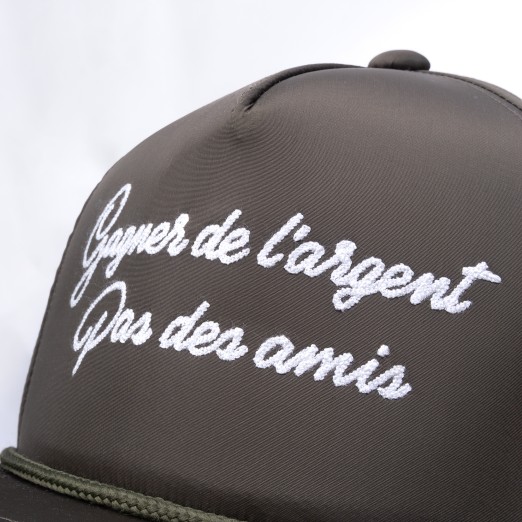 GAGNER DE LARGENT NYLON SNAPBACK IN OLIVE