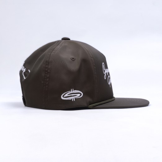 GAGNER DE LARGENT NYLON SNAPBACK IN OLIVE