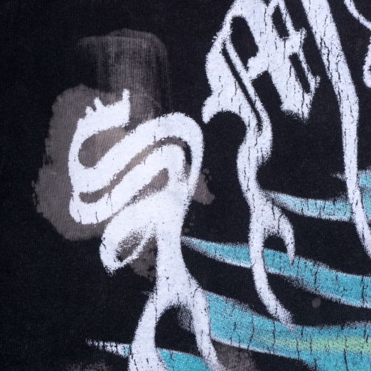 FLAME $MAKER WASHED TEE IN BLACK