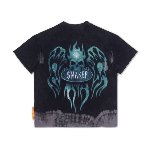 FLAME $MAKER WASHED TEE IN BLACK