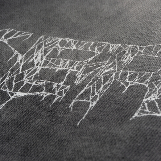 $MAKER WEB DOUBLE ZIPS WASHED HOODIE IN GREY