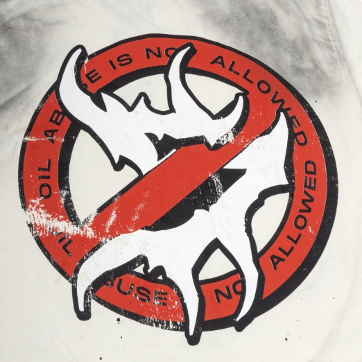 NO MORE OIL WASHED TEE IN WHITE VER. 2