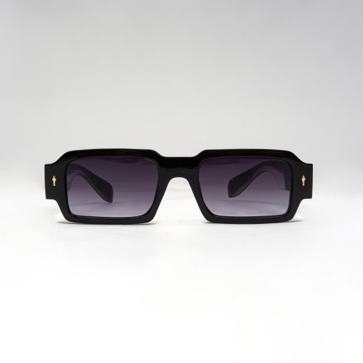 RECTANGULAR SUNGLASSES IN BLACK