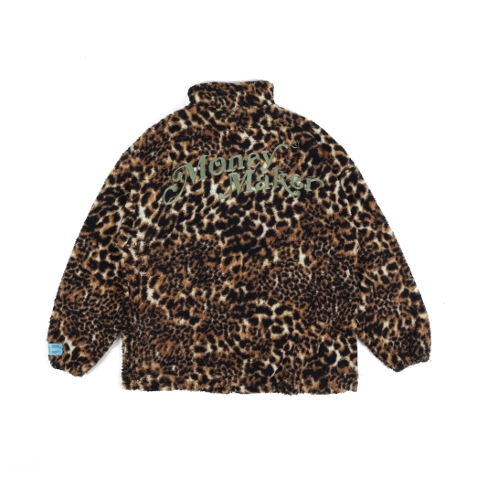 MM FLEECE JACKET IN LEOPARD PATTERN