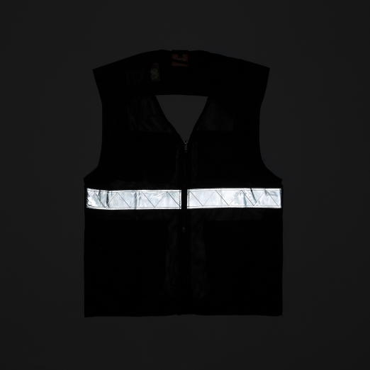 UTILITY VEST JACKET IN BLACK V2