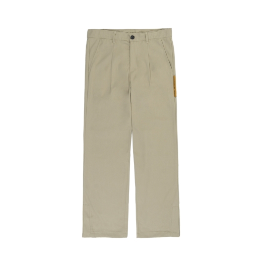 SPLIT HEM TROUSERS IN TAN