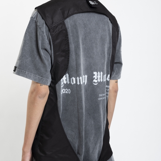 UTILITY VEST JACKET IN BLACK V2