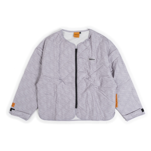 LOGO PUFFER JACKET IN GREY
