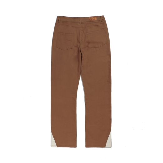 STRIPES KHAKI PANTS IN BROWN