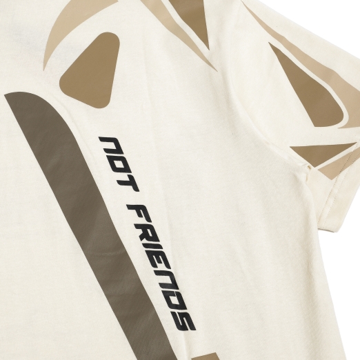 RACING TEE IN TAN
