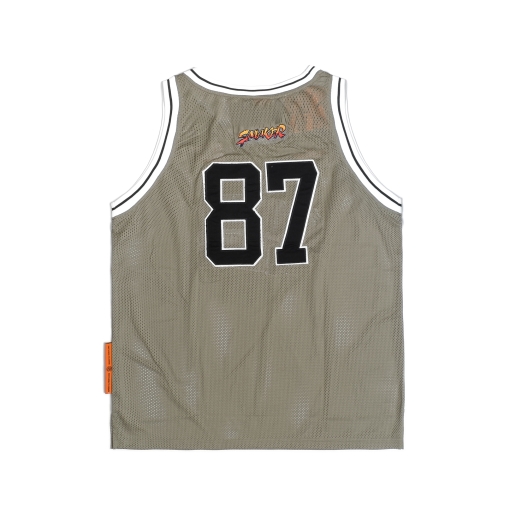 JERSEY BASKETBALL TEE IN OLIVE