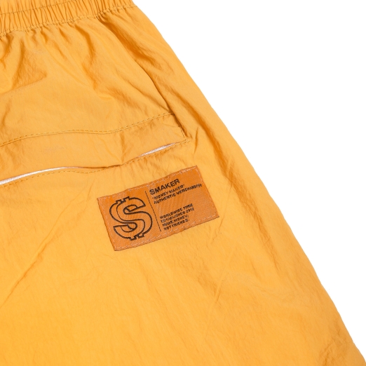 METAL LOGO WRINKLED NYLON SHORT IN YELLOW