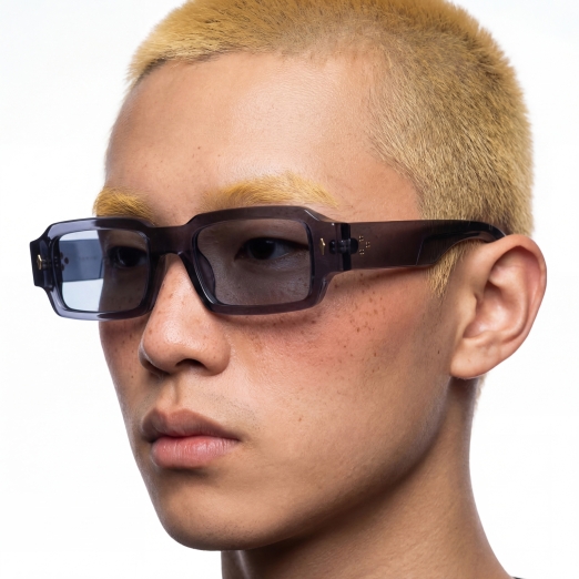 RECTANGULAR SUNGLASSES IN BLUE