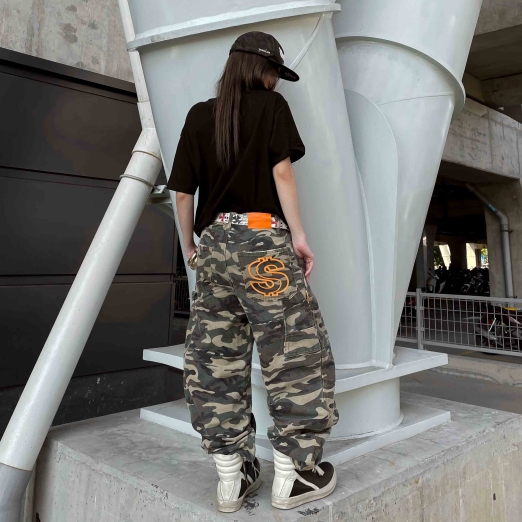 CAMO DOUBLE KNEES PANTS